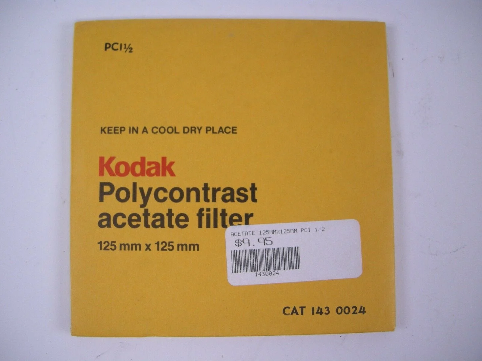 "BRAND NEW Kodak Polycontrast Acetate filter PC1 1/2 143 0024 – Camera Exchange