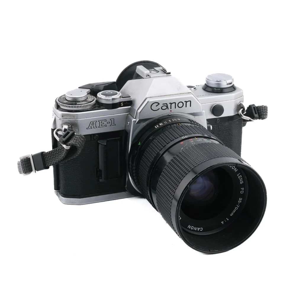 Canon AE-1 35mm SLR Film Camera with 35-70mm f/4 lens