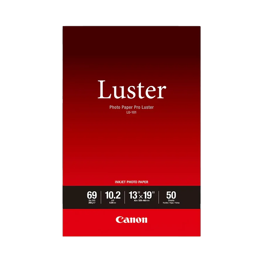 CanonOPEN BOX-Pro Luster Paper 255 gsm 13 x 19", 50 Sheets