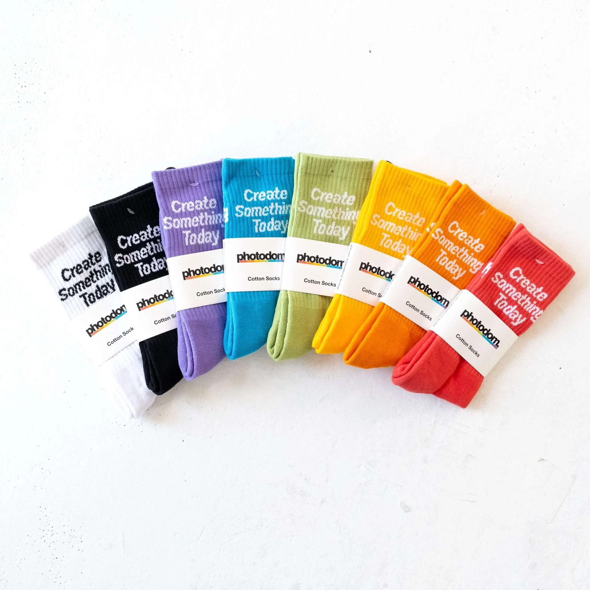 ‘Create Something Today’ Unisex Cotton Socks