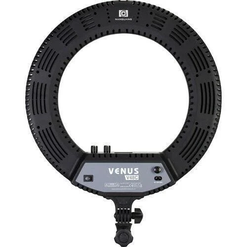 Nanguang Nanlite V48C 18in Bi-Color AC LED Ring Light Desktop Kit - BR – Camera Exchange