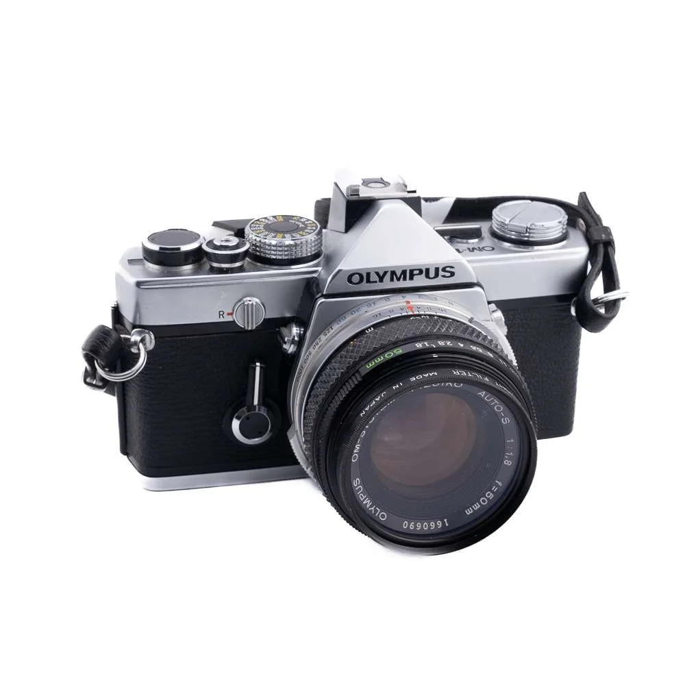 Olympus OM-1 SLR 35mm Film Camera with 50mm f/1.8 lens
