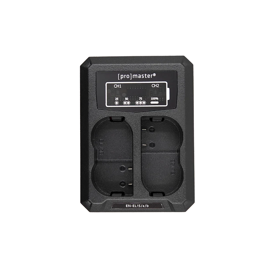 ProMasterDually Charger USB - Nikon EN-EL15 Batteries